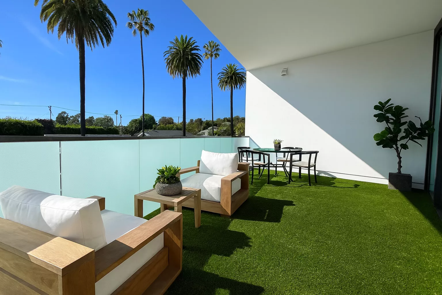Balcony turf in Beverly Hills