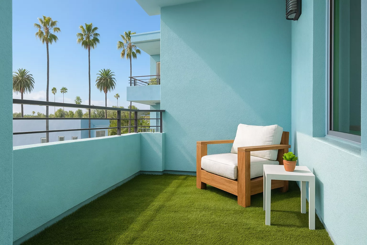 Balcony turf in Culver City