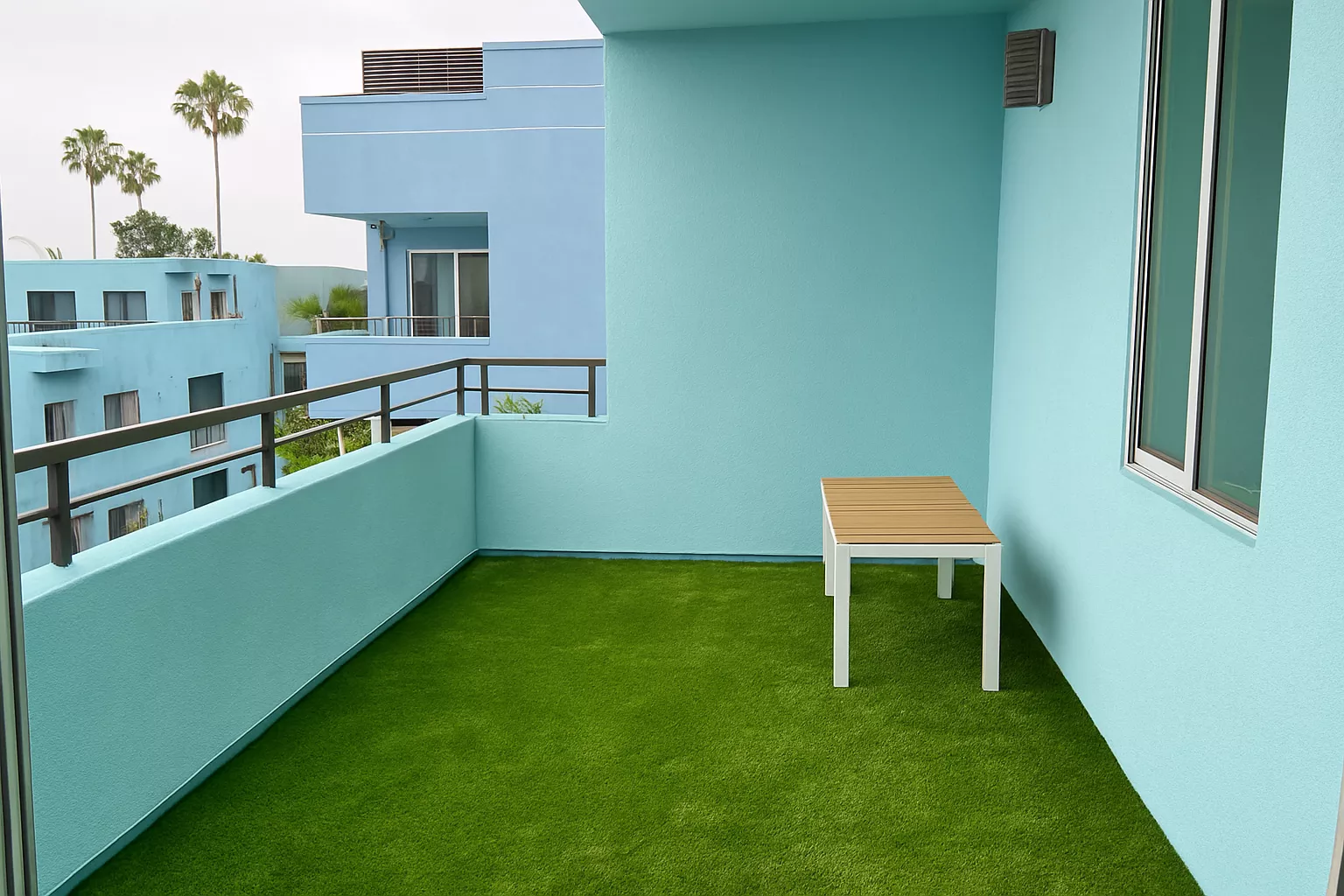 Balcony turf in Los Angeles