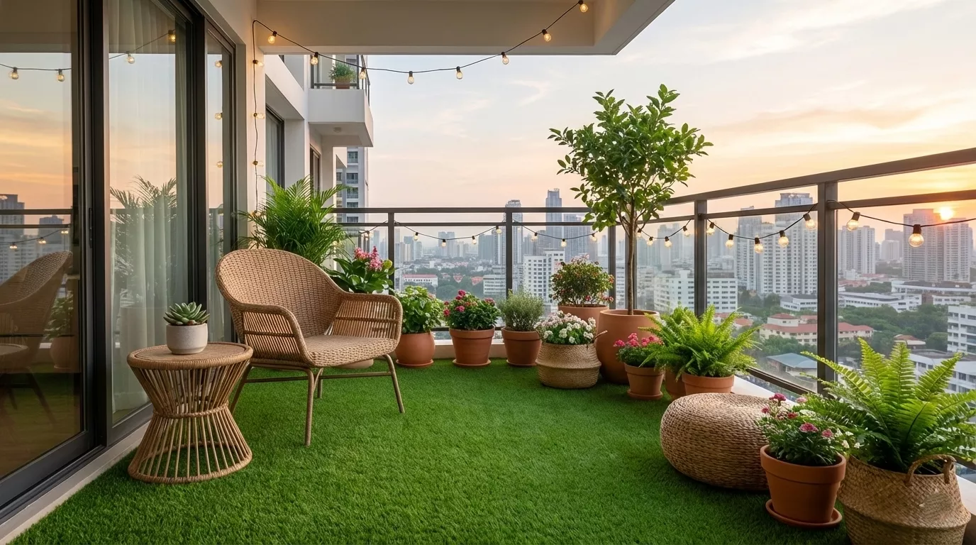 Balcony turf in Encino