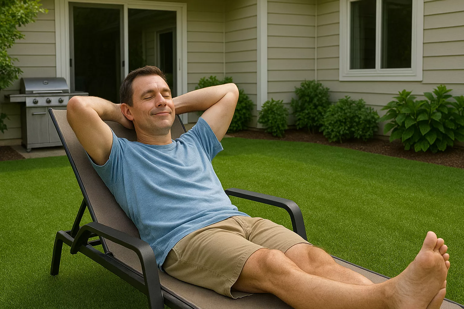 Low maintenance artificial turf