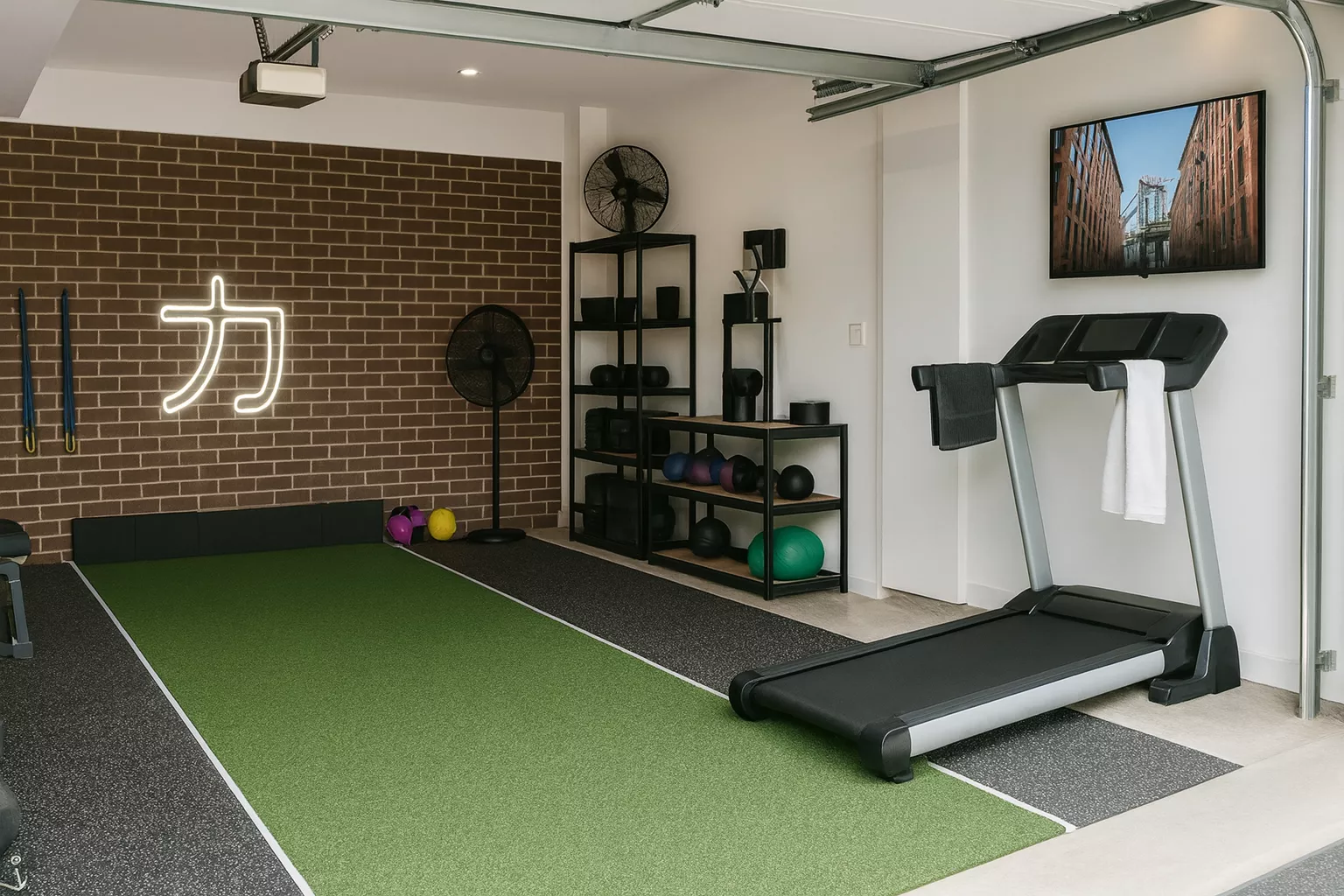 Durable gym turf surface