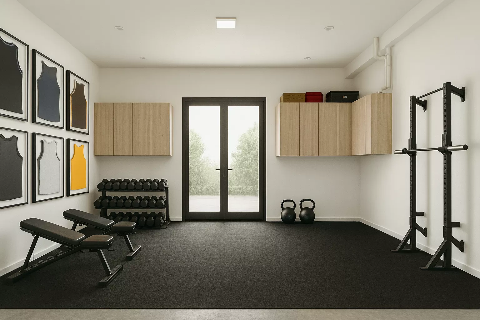 Functional training zone on turf