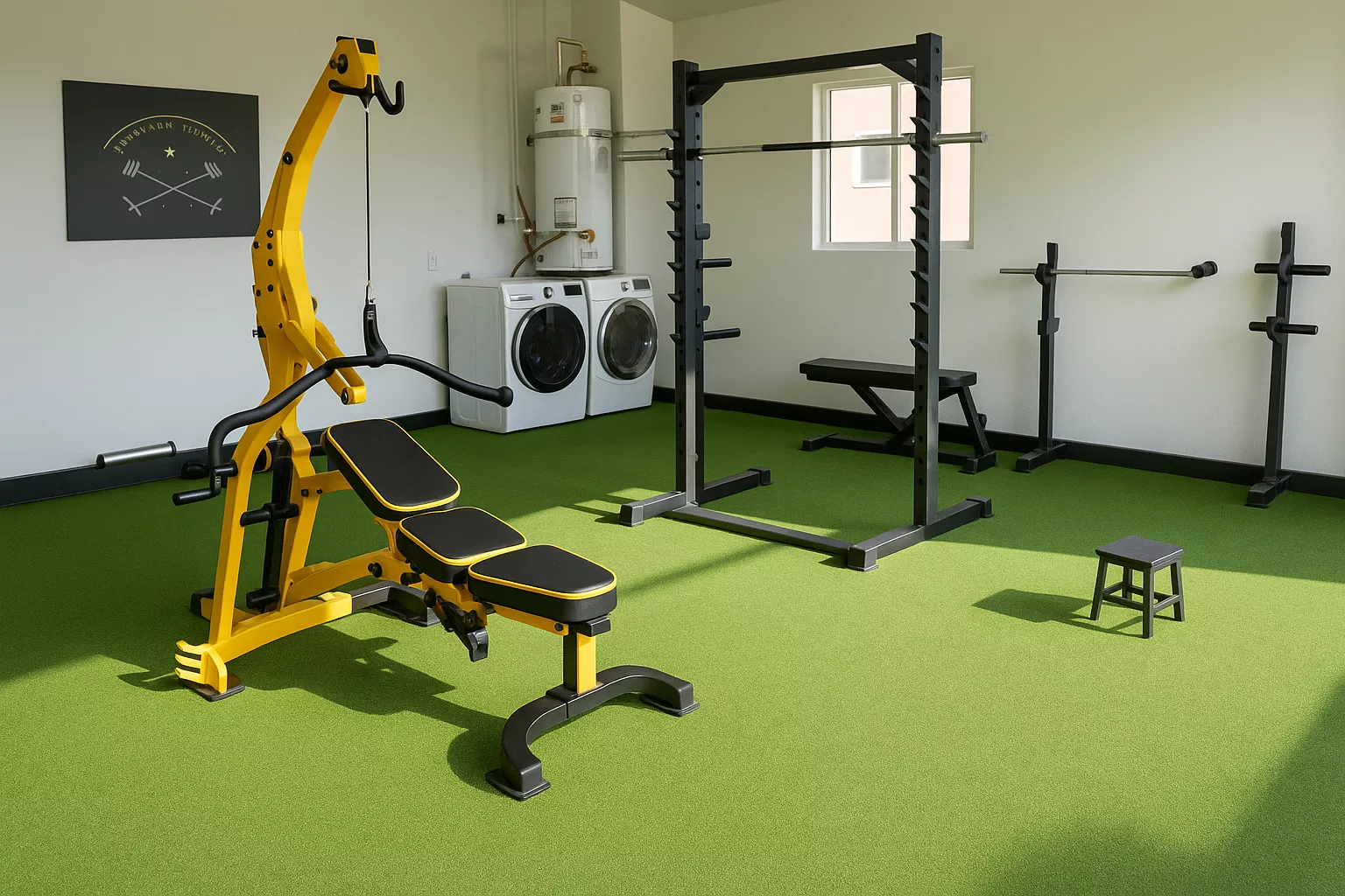 GYM artificial turf installation in Los Angeles