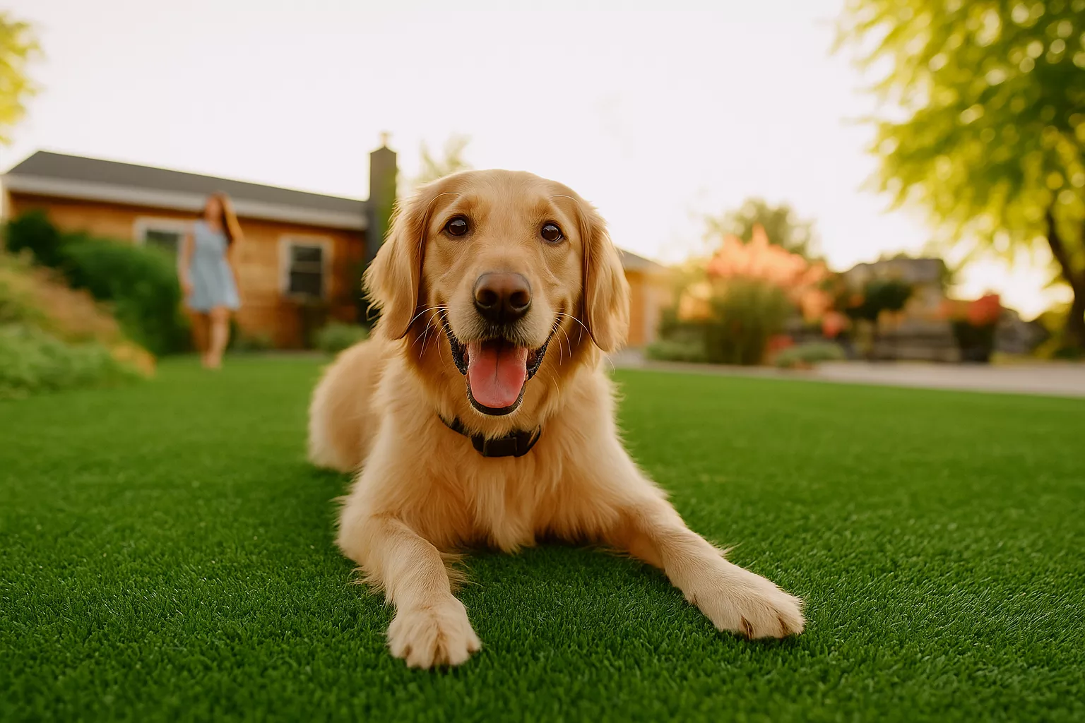 Pet-friendly artificial turf installation for dogs in Los Angeles