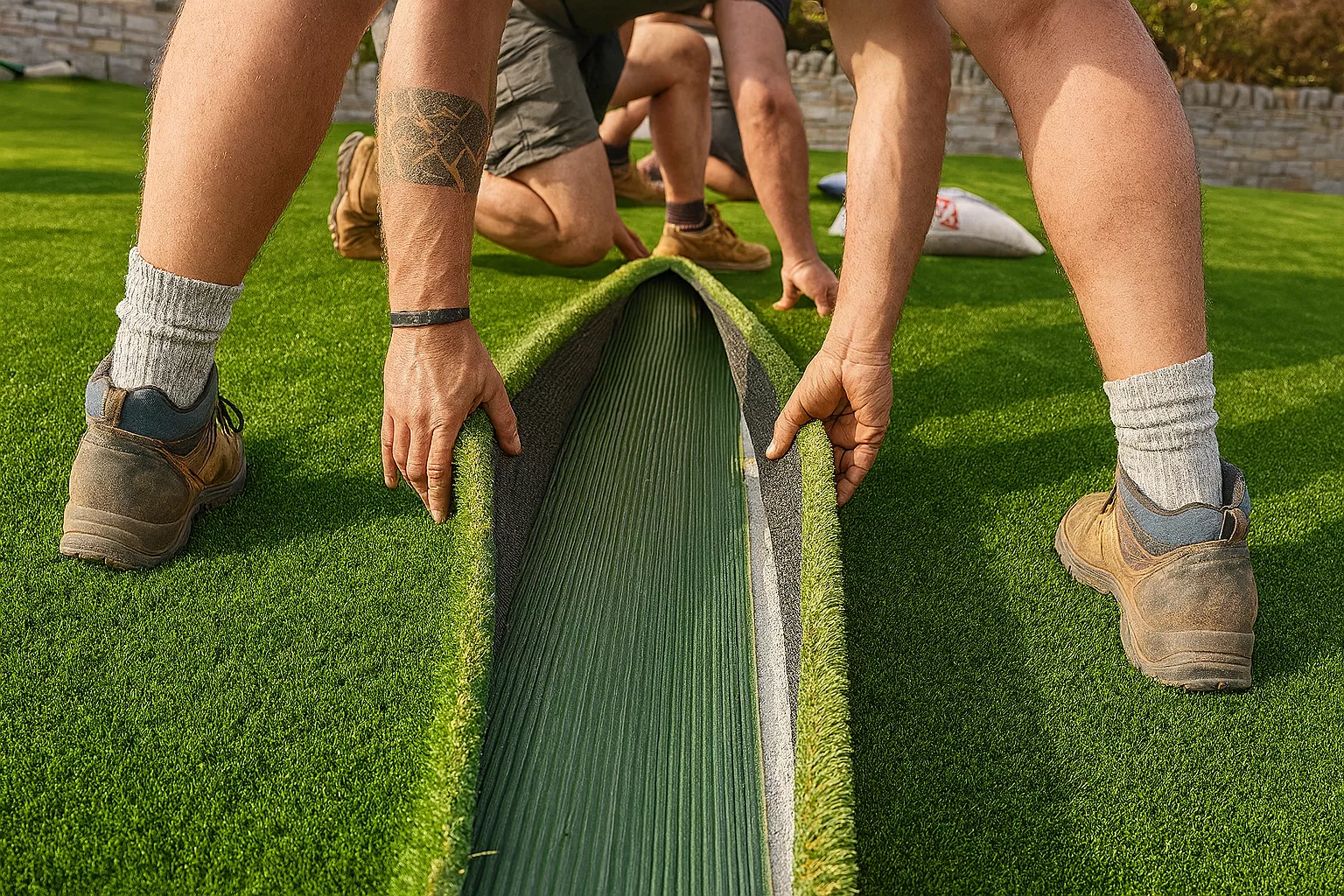 Professional turf seaming for a seamless finish