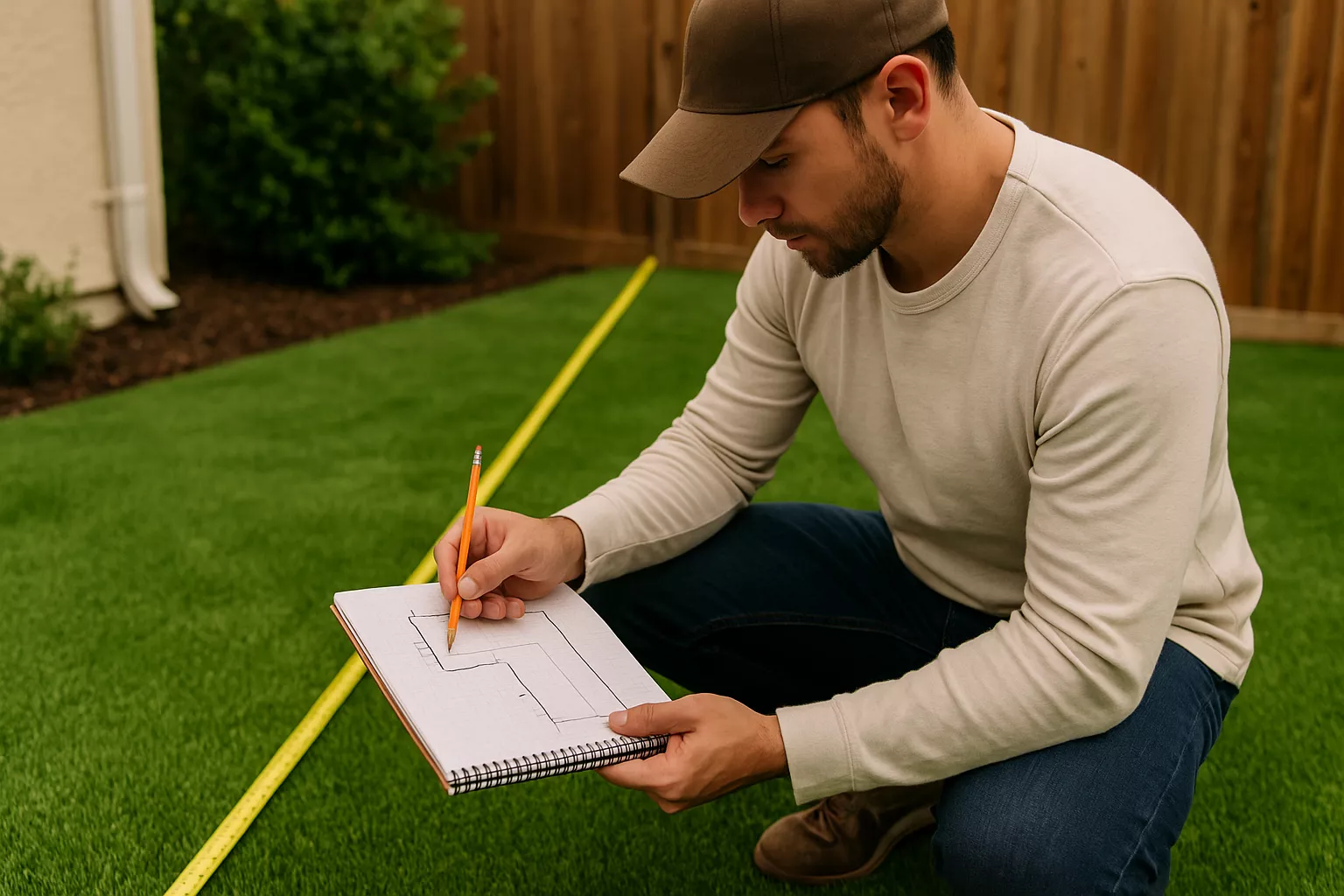 Measuring the installation area