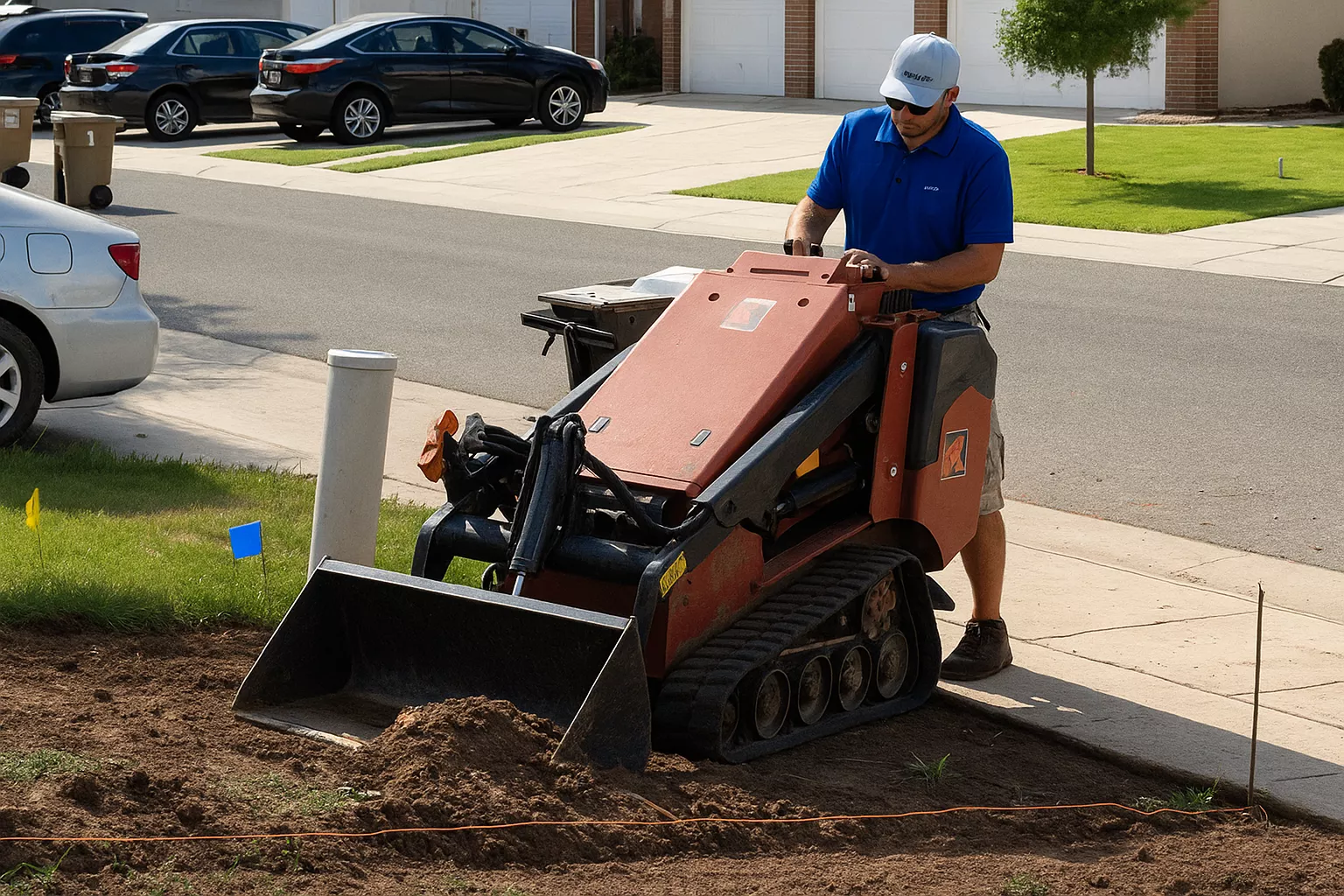 Site preparation before turf installation