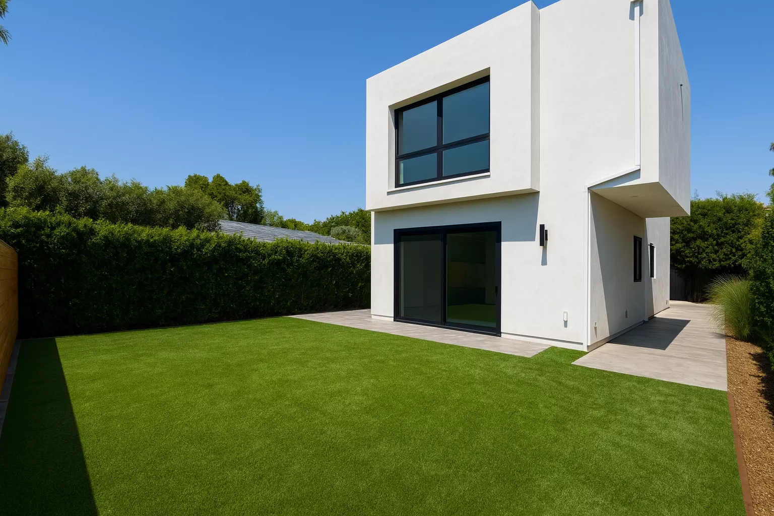 Premium lawn turf installation