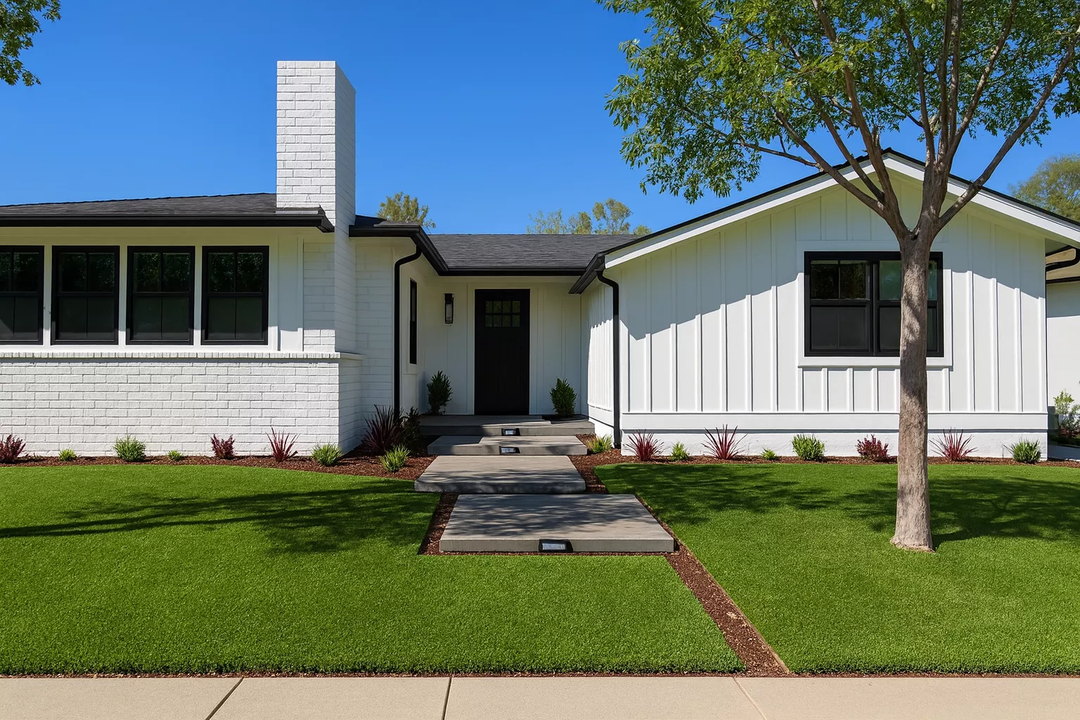 Artificial turf installation for backyard lawn in Los Angeles County