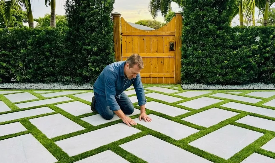 Inspection of turf edges and seams