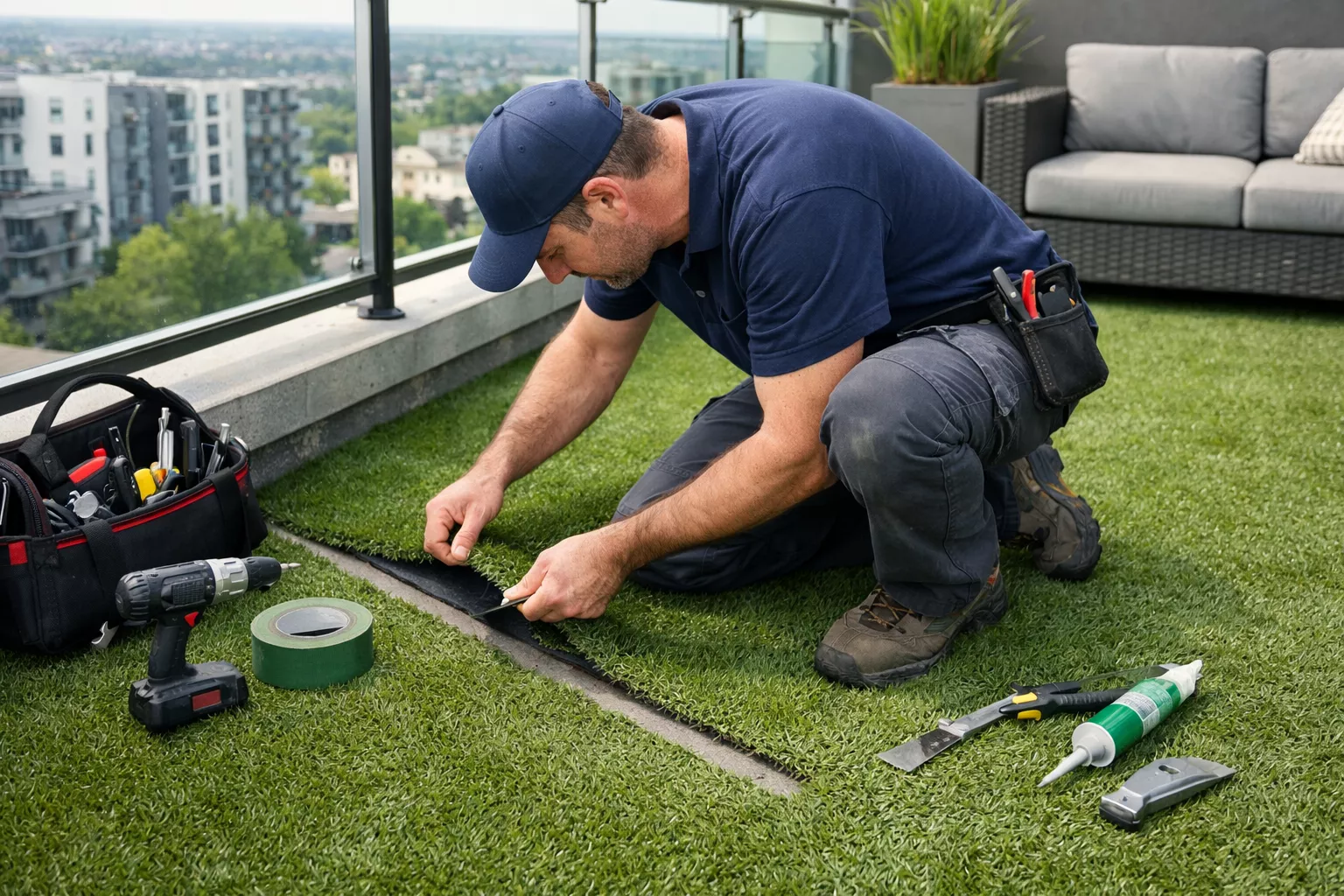 Inspection and tune-ups for balcony turf