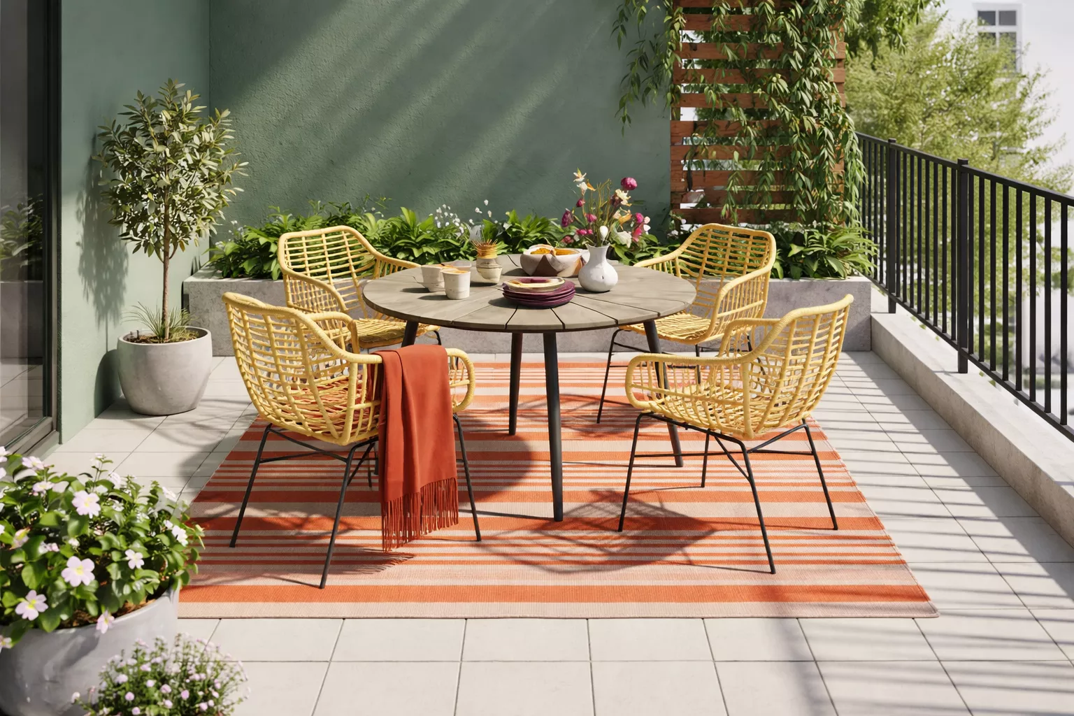 Outdoor rug or tile