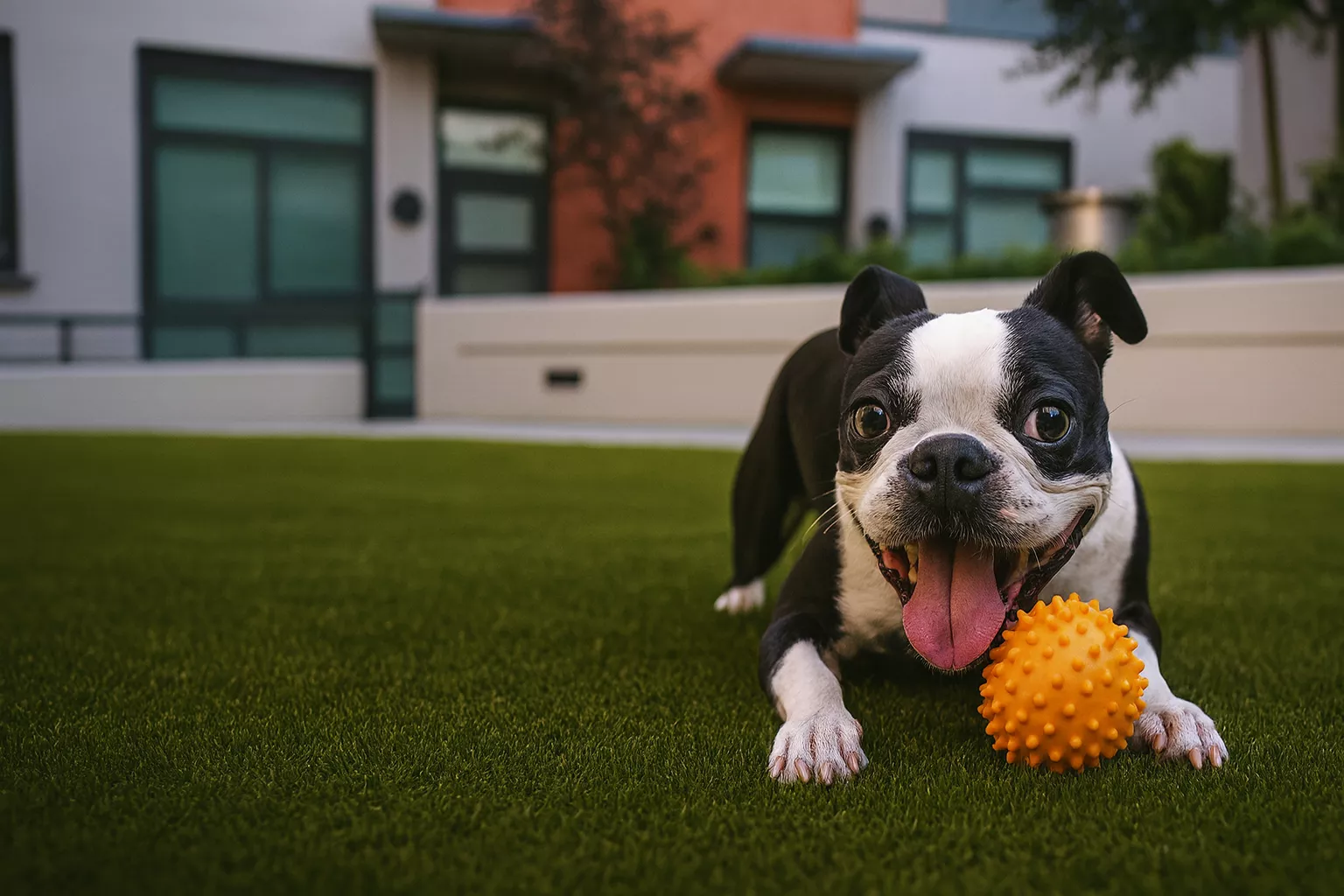 Temperature control pet turf