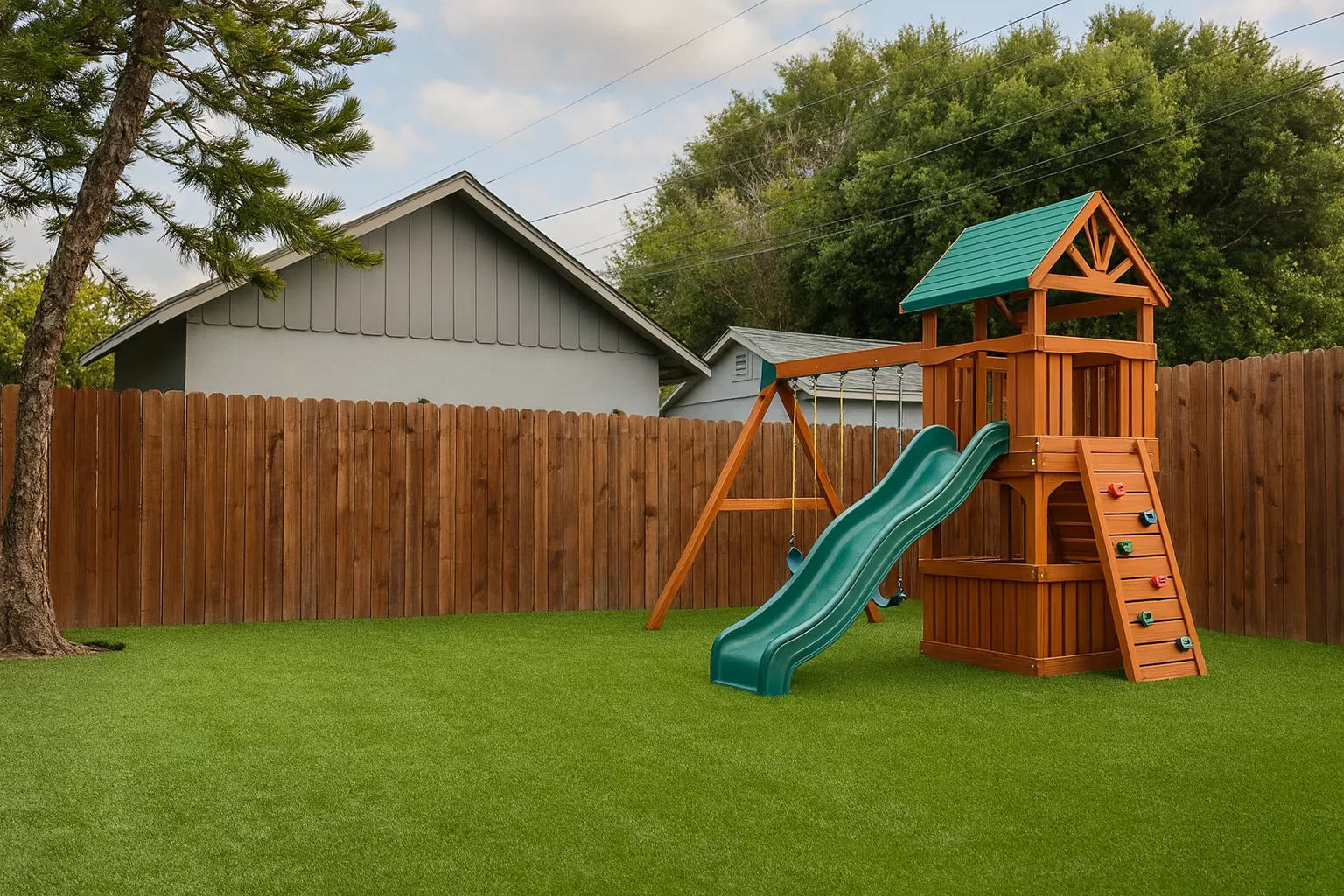 Drainage performance for playground turf