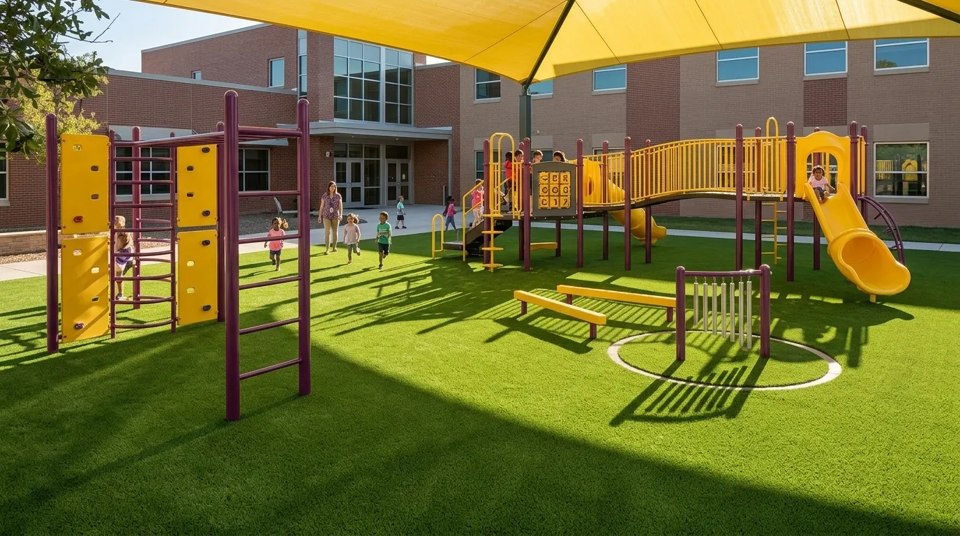 Playground turf in Playa Vista