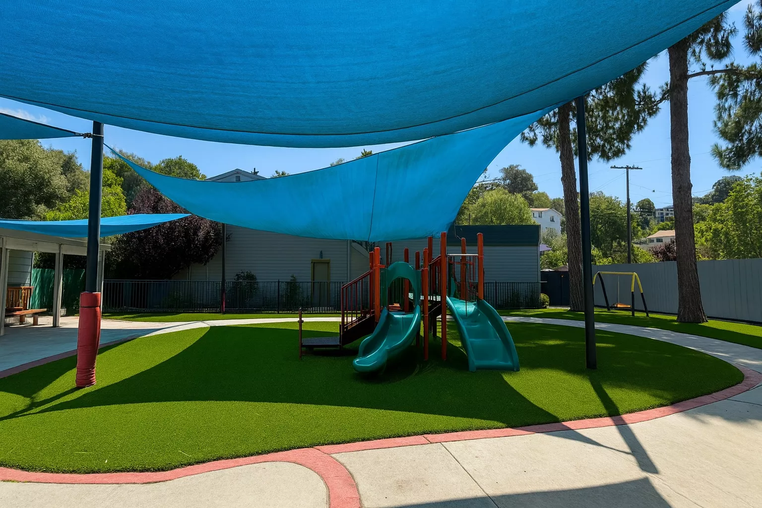 Park playground turf