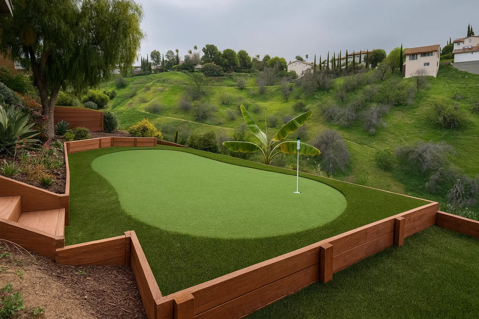 Putting green Hollywood Hills