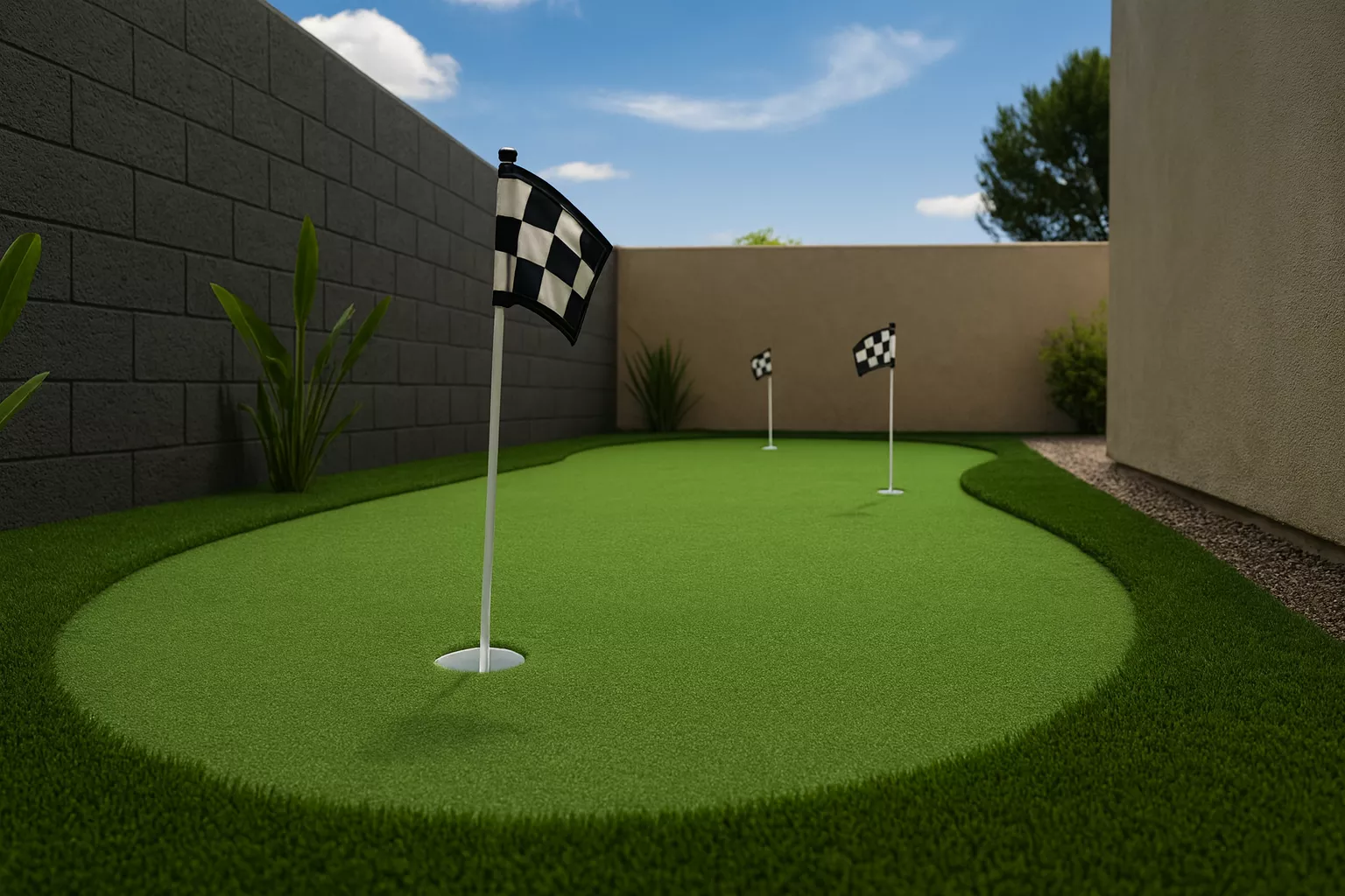 Putting green mini golf