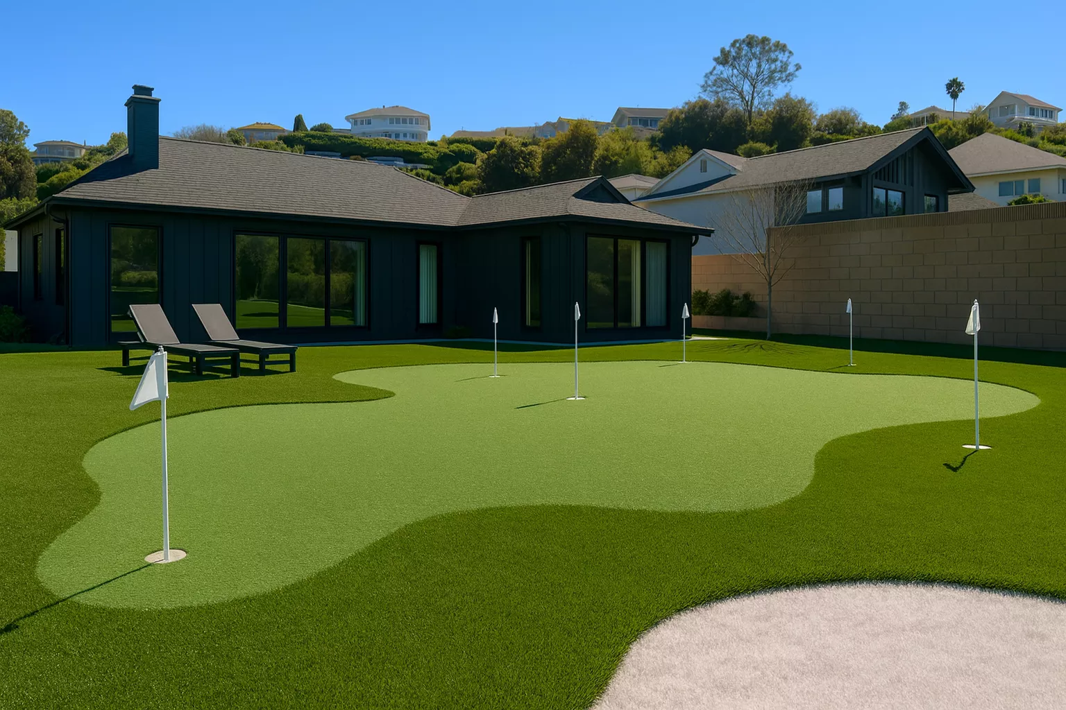 Putting green Pacific Palisades