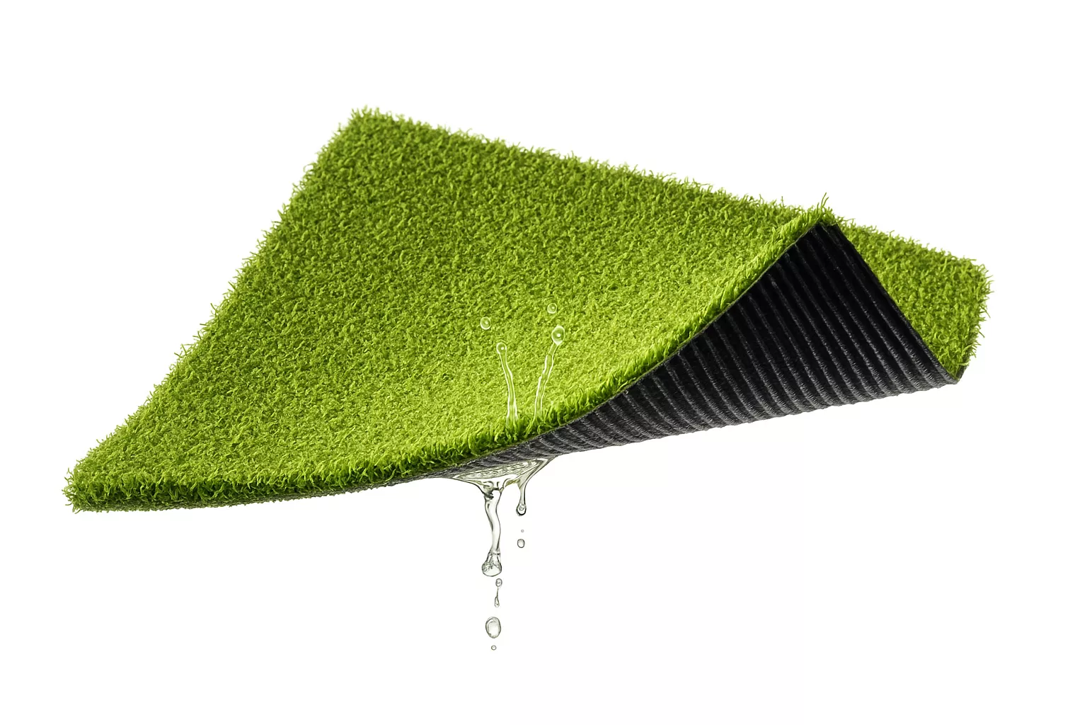 Drainage system for putting greens