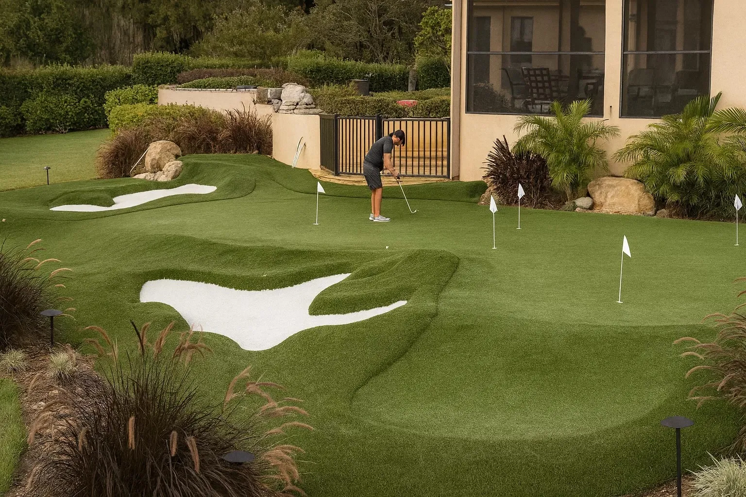 Putting green design options