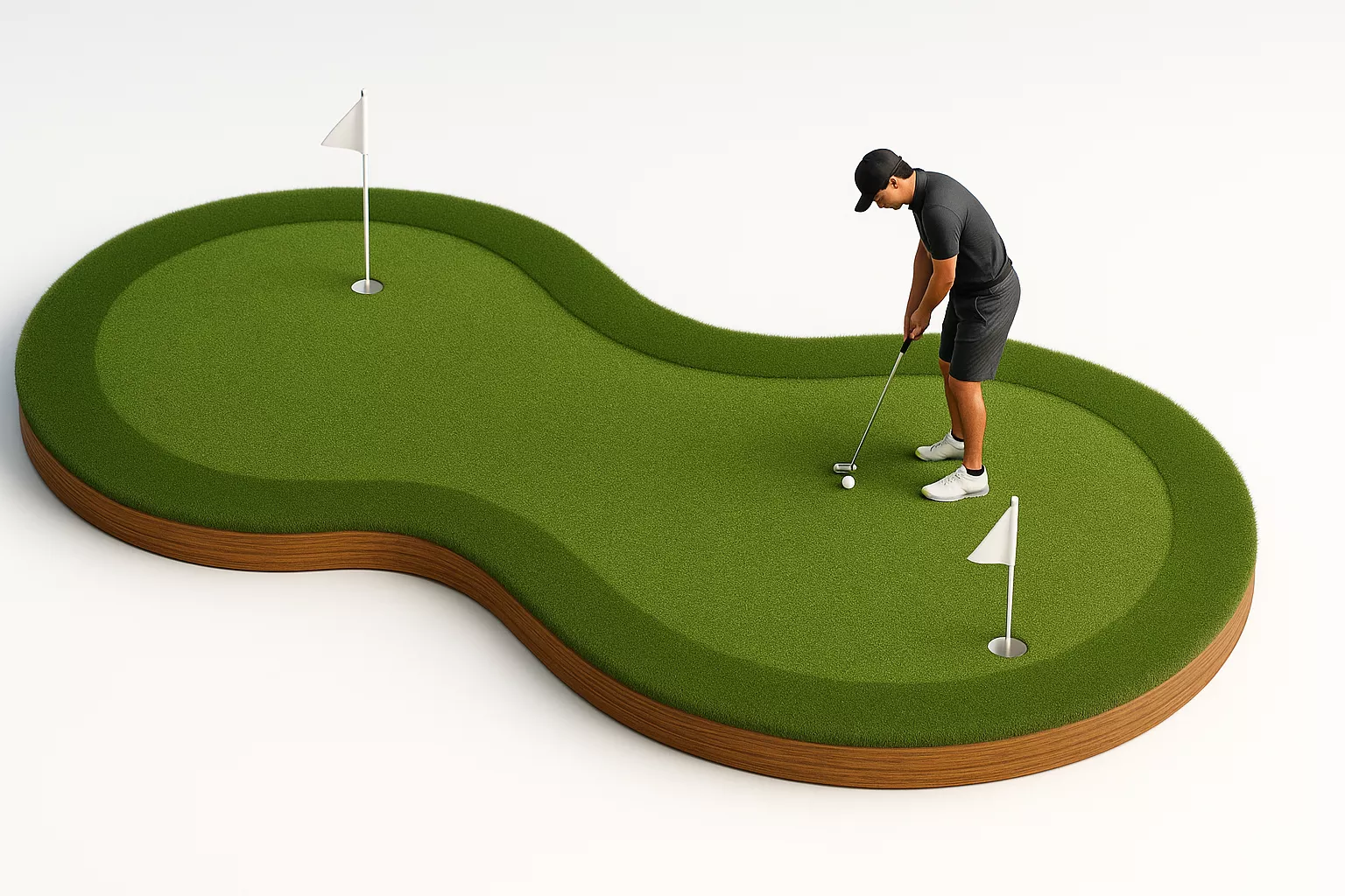 Starter backyard putting green