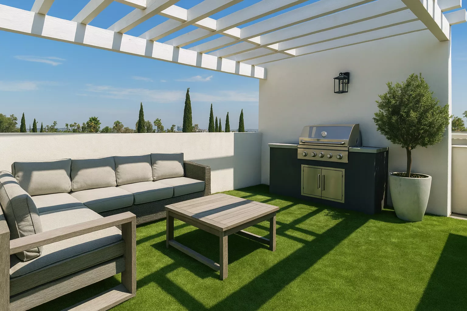 Pet-friendly rooftop turf